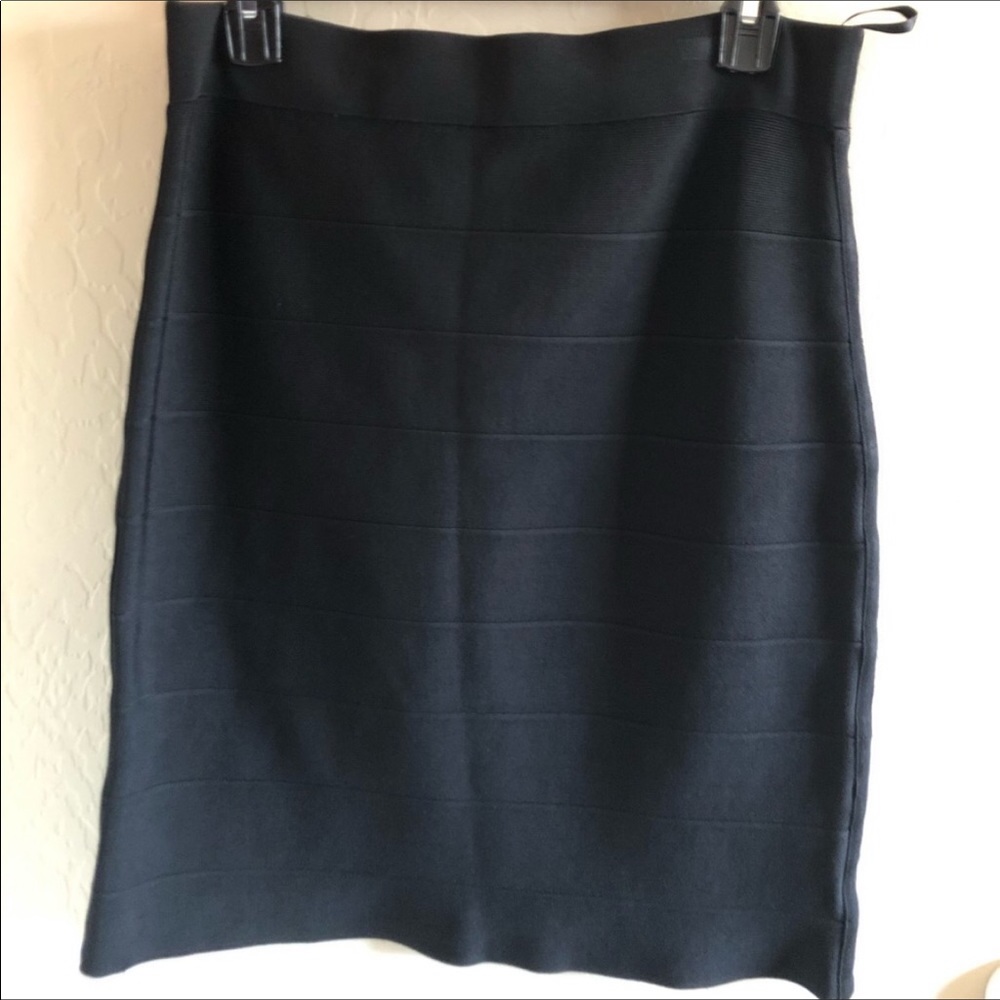 White House Black Market Black Bandage Skirt